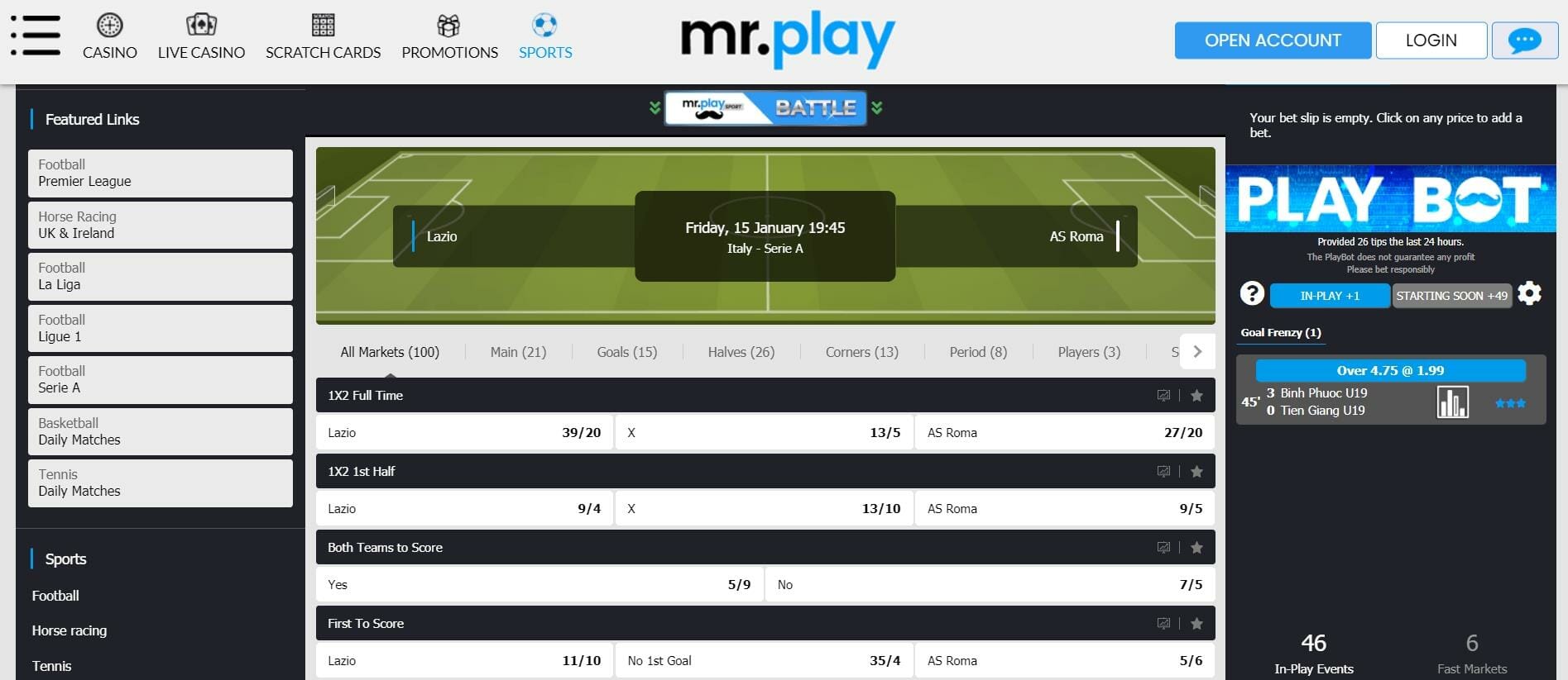 Similar Betting Markets 