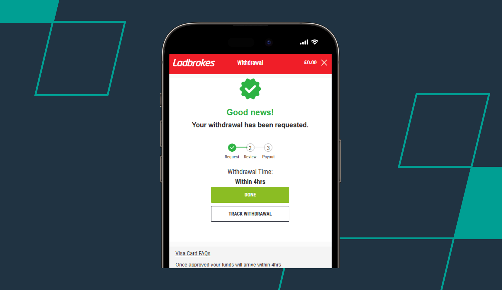 Ladbrokes Withdrawal Request